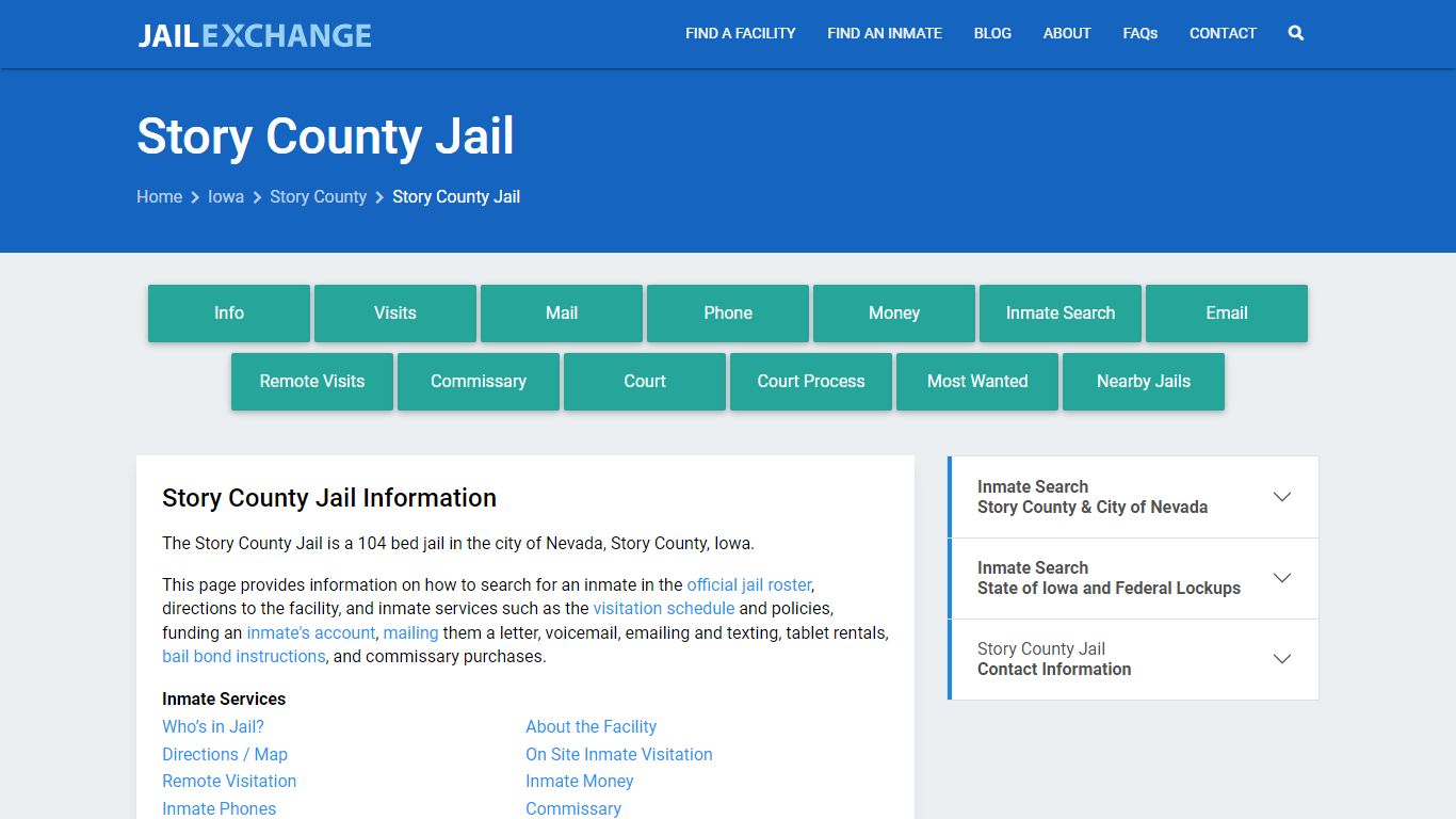 Story County Jail, IA Inmate Search, Information - Jail Exchange
